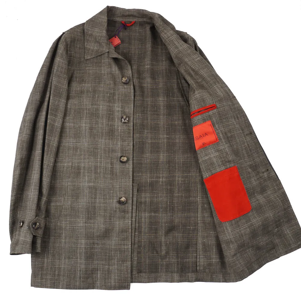 Isaia Lightweight Wool-Silk-Linen Coat