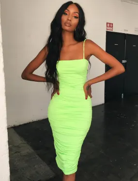 Kat Midi Dress - Green