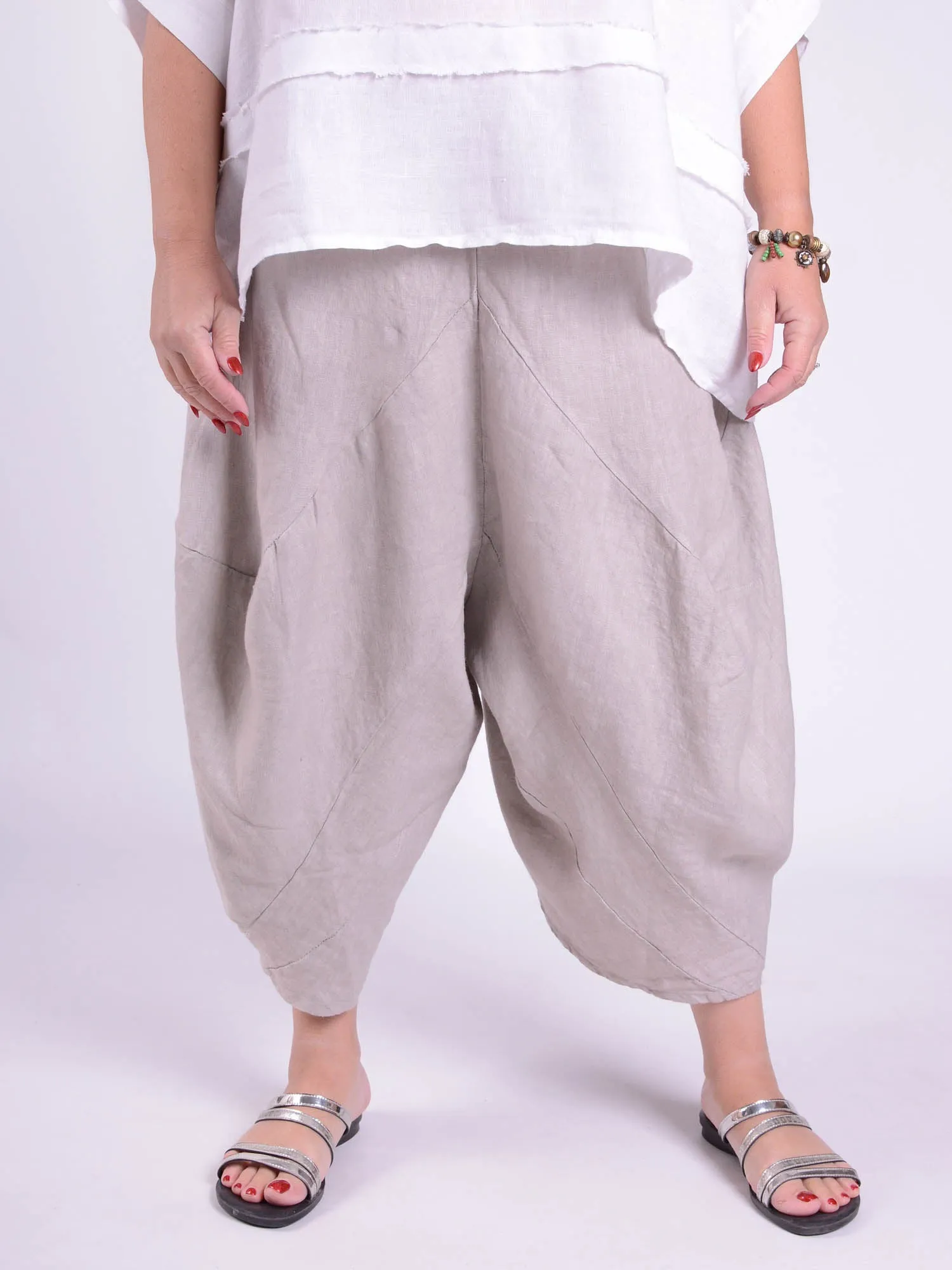 Lagenlook Linen Tulip Trousers 9470