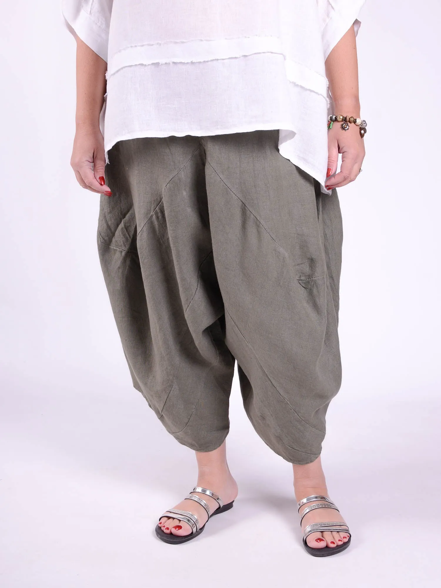 Lagenlook Linen Tulip Trousers 9470