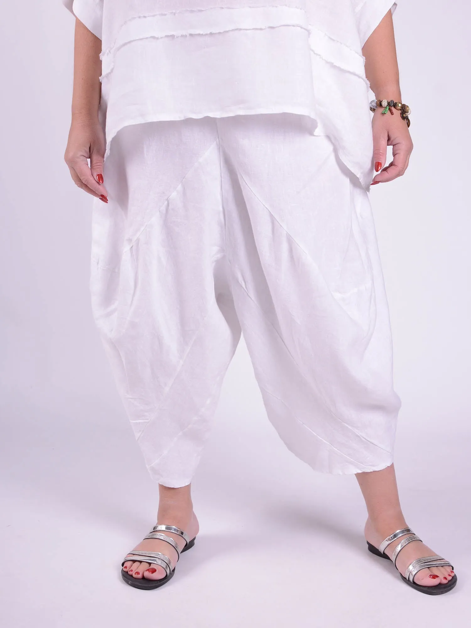 Lagenlook Linen Tulip Trousers 9470