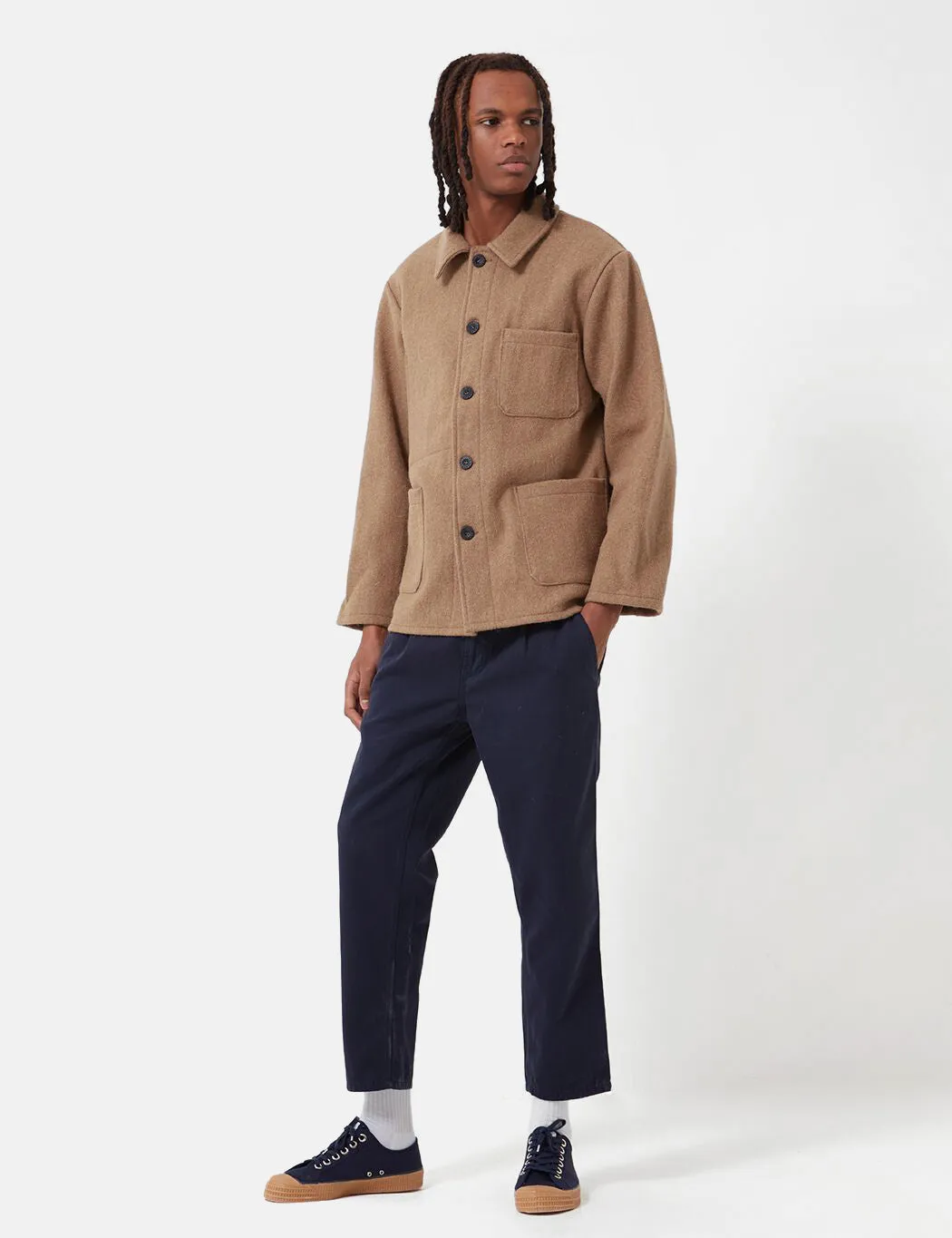 Le Laboureur Wool Work Jacket - Camel