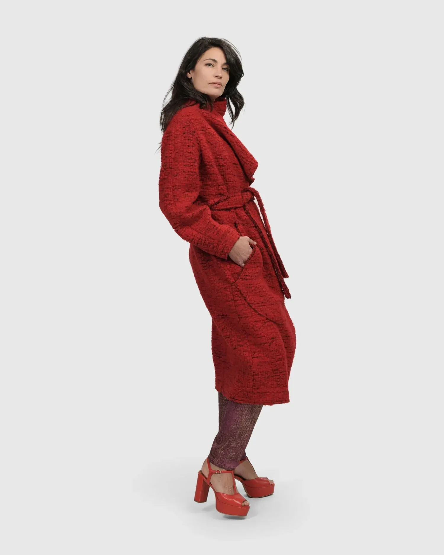 Leading Lady Coat, Scarlet