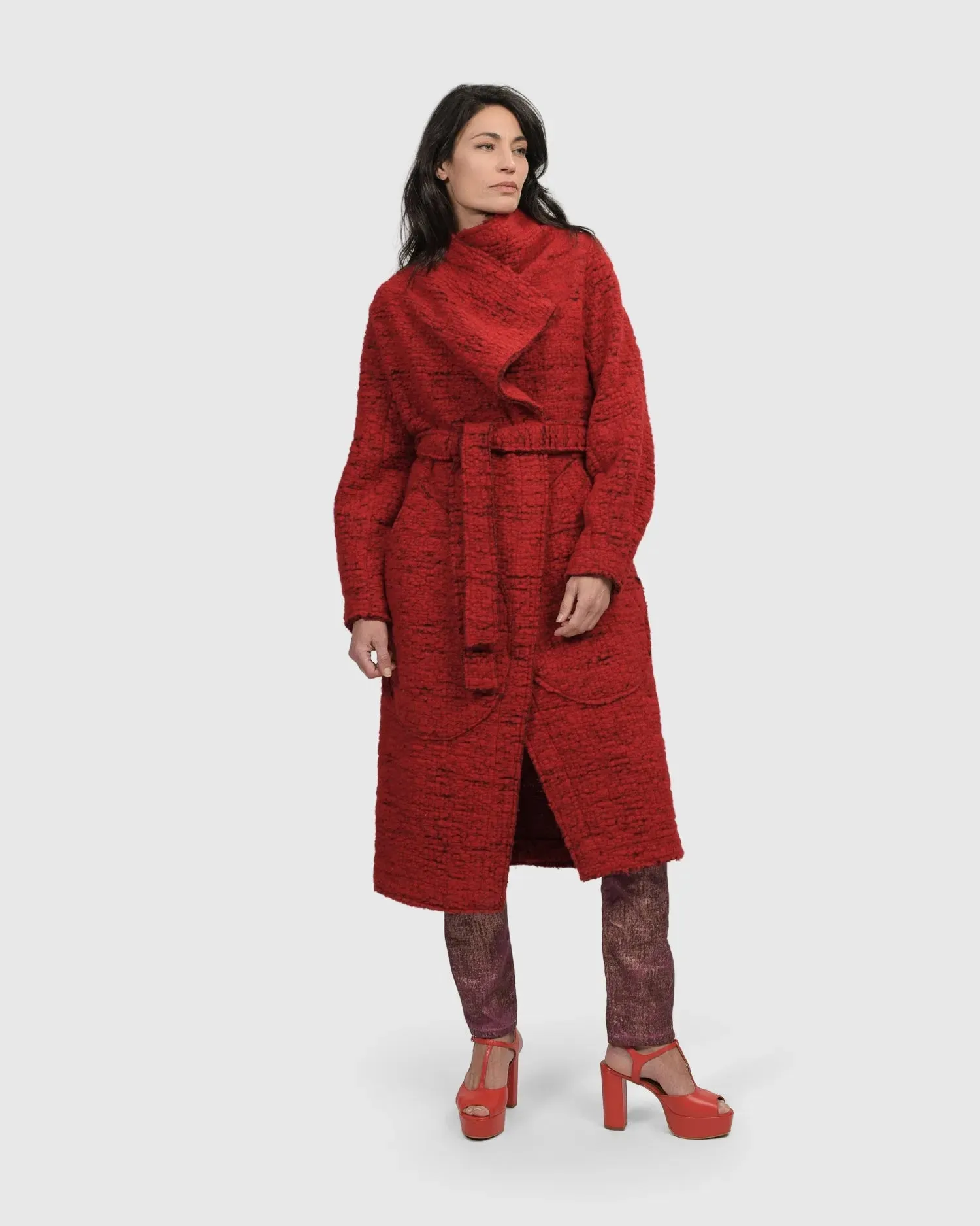 Leading Lady Coat, Scarlet