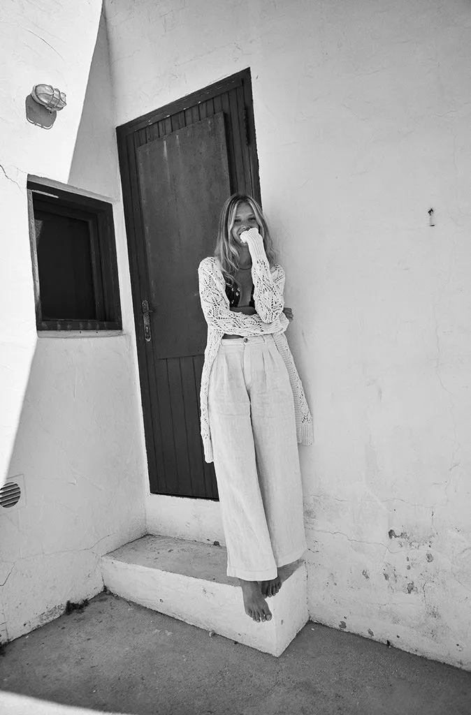 Maison Hotel Marisa Linen Trousers - Rustic Ecru