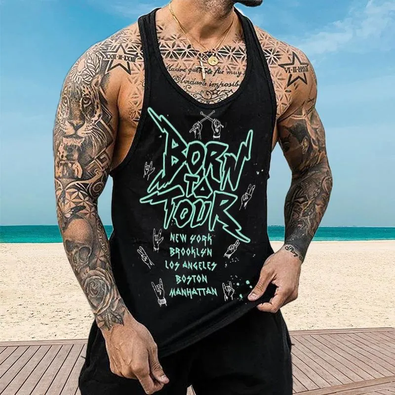 Men's BORN TO TOUR Muscle Casual Fit Tank 92558461YY