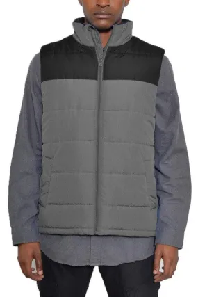 Mens Padded Winter Two Tone Vest Jackets