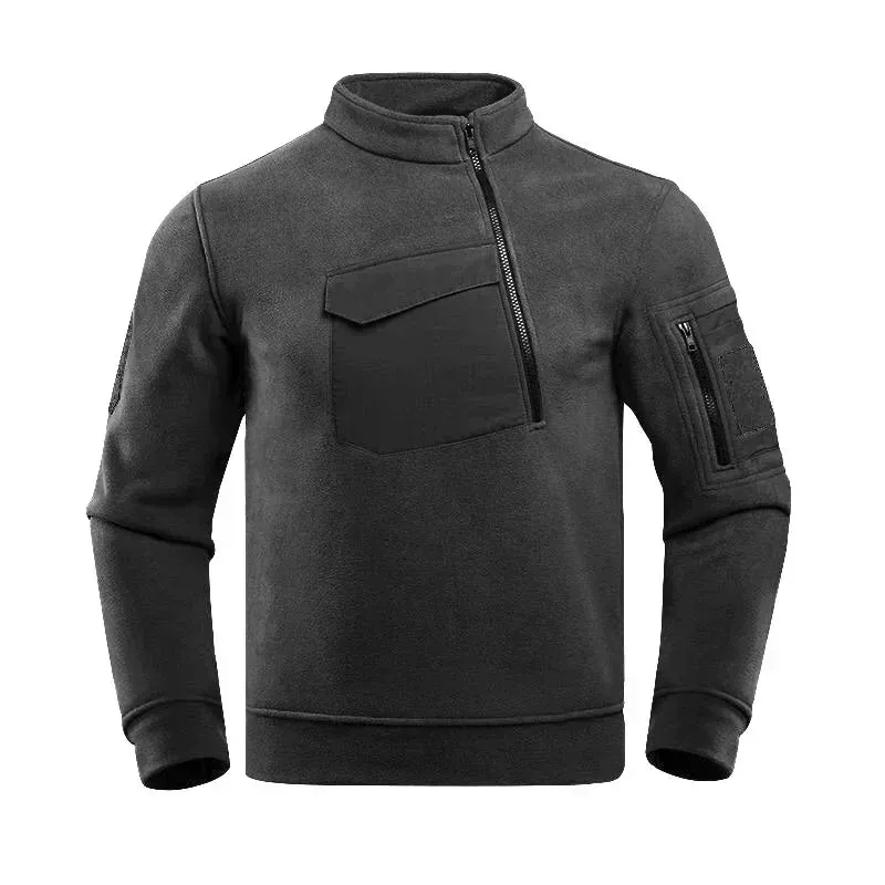 Men's Winter Tactical Fleece Hoodies: Warmth and Utility Combined