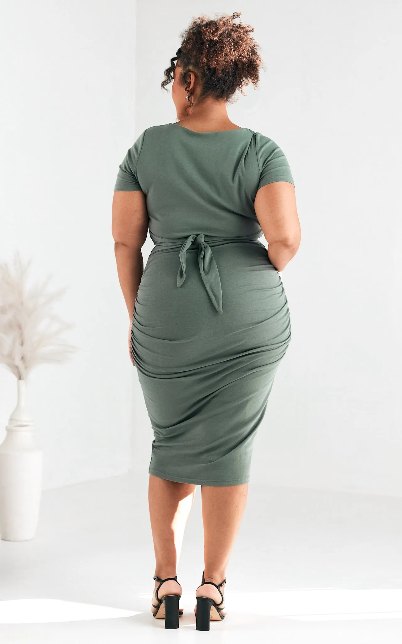 Mercedes Midi Dress - Sage