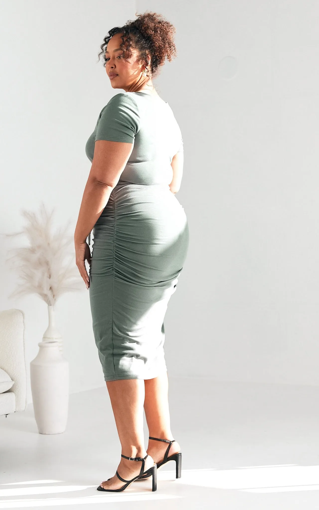 Mercedes Midi Dress - Sage