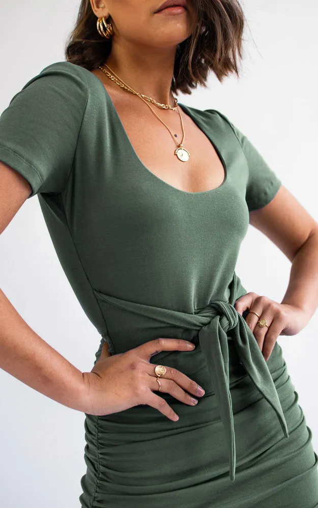 Mercedes Midi Dress - Sage