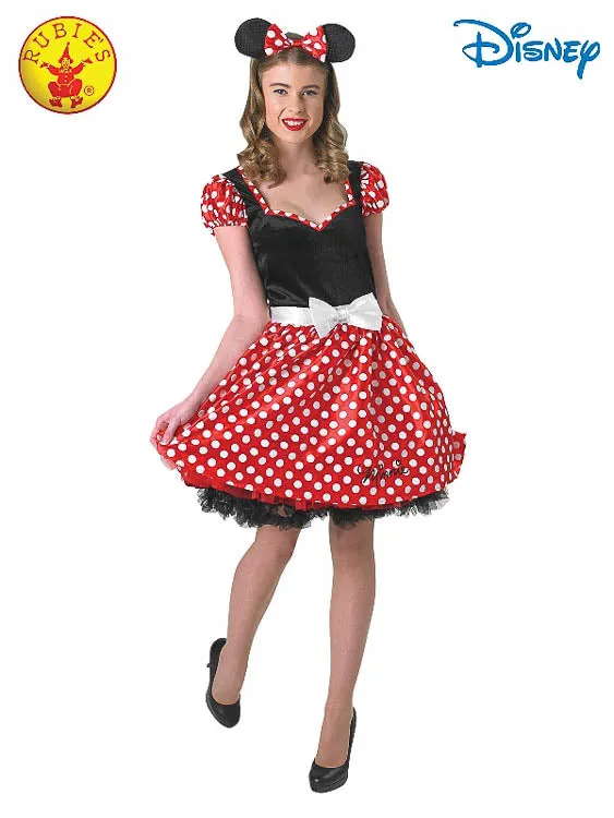 MINNIE MOUSE SASSY COSTUME, ADULT