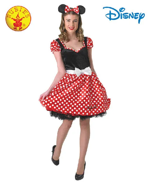 MINNIE MOUSE SASSY COSTUME, ADULT