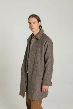 Monfey Long Men Coat Brown