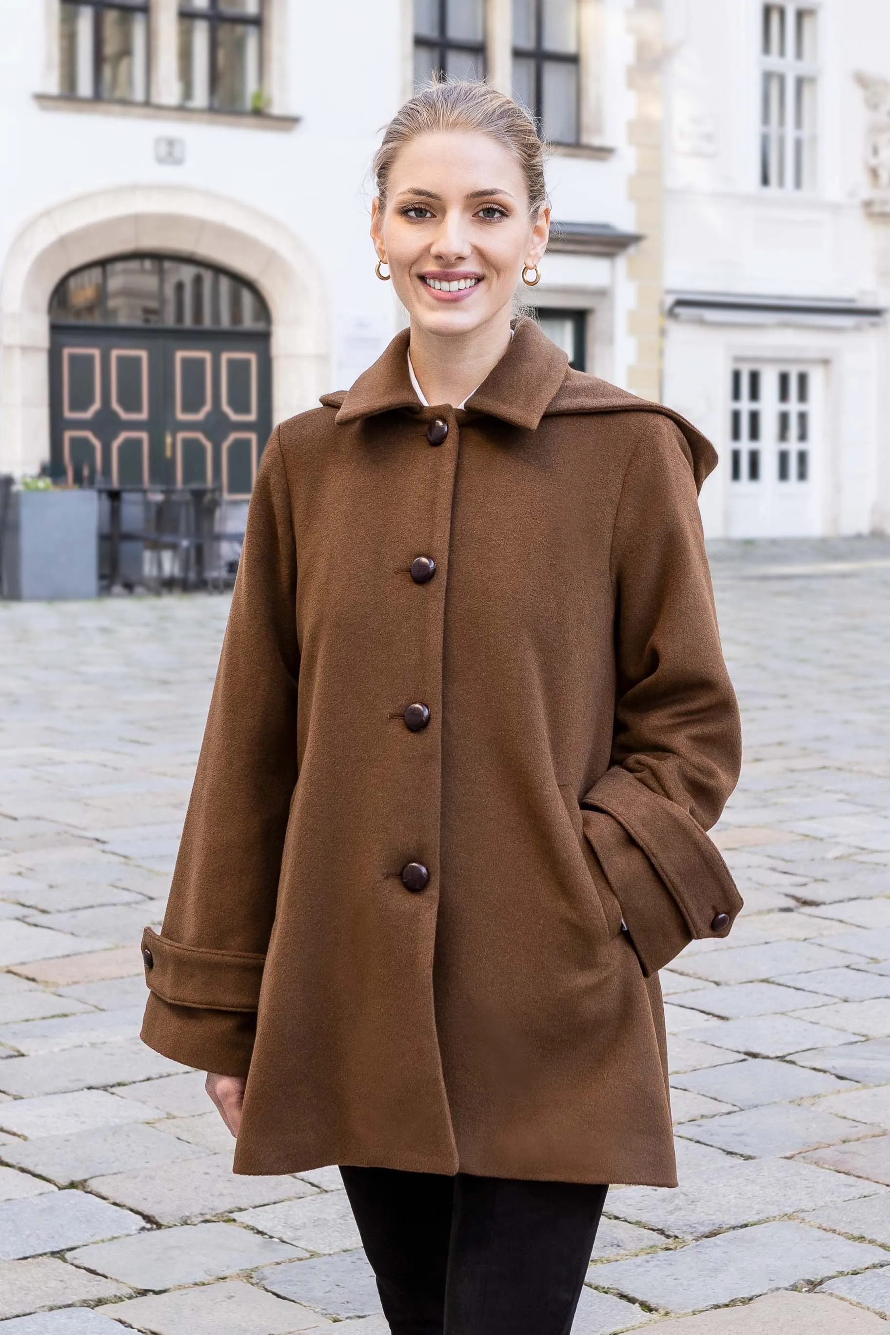 Nadya Loden Coat in Camel