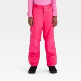 New - Kids' Waterproof  Snow Pants - All in Motion Pink S