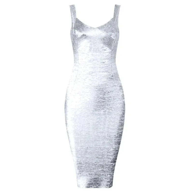 Night Out Glamour Bandage Dress: Elegant Club Style & Sophisticated Party Wear