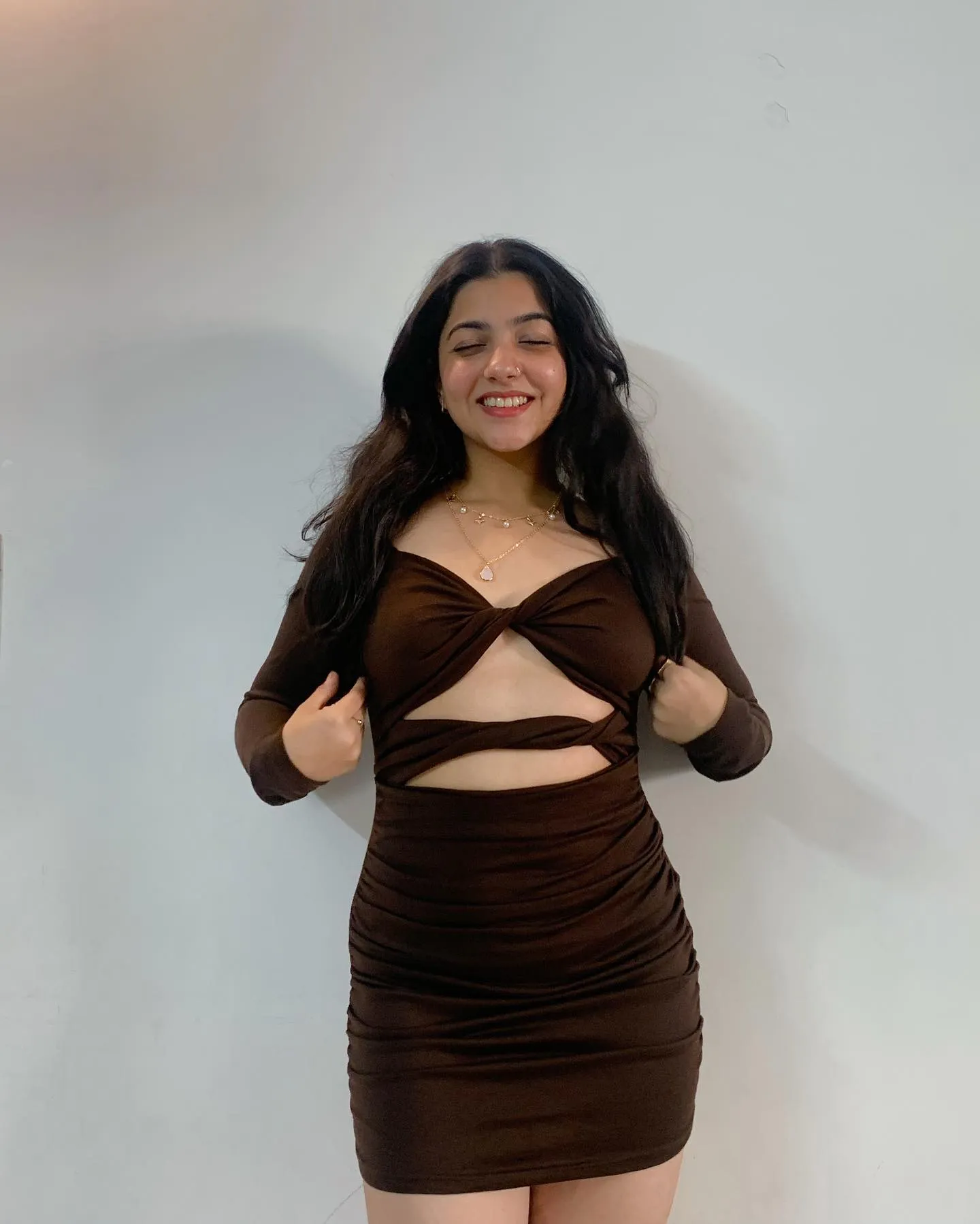 Noelle brown criss cross dress