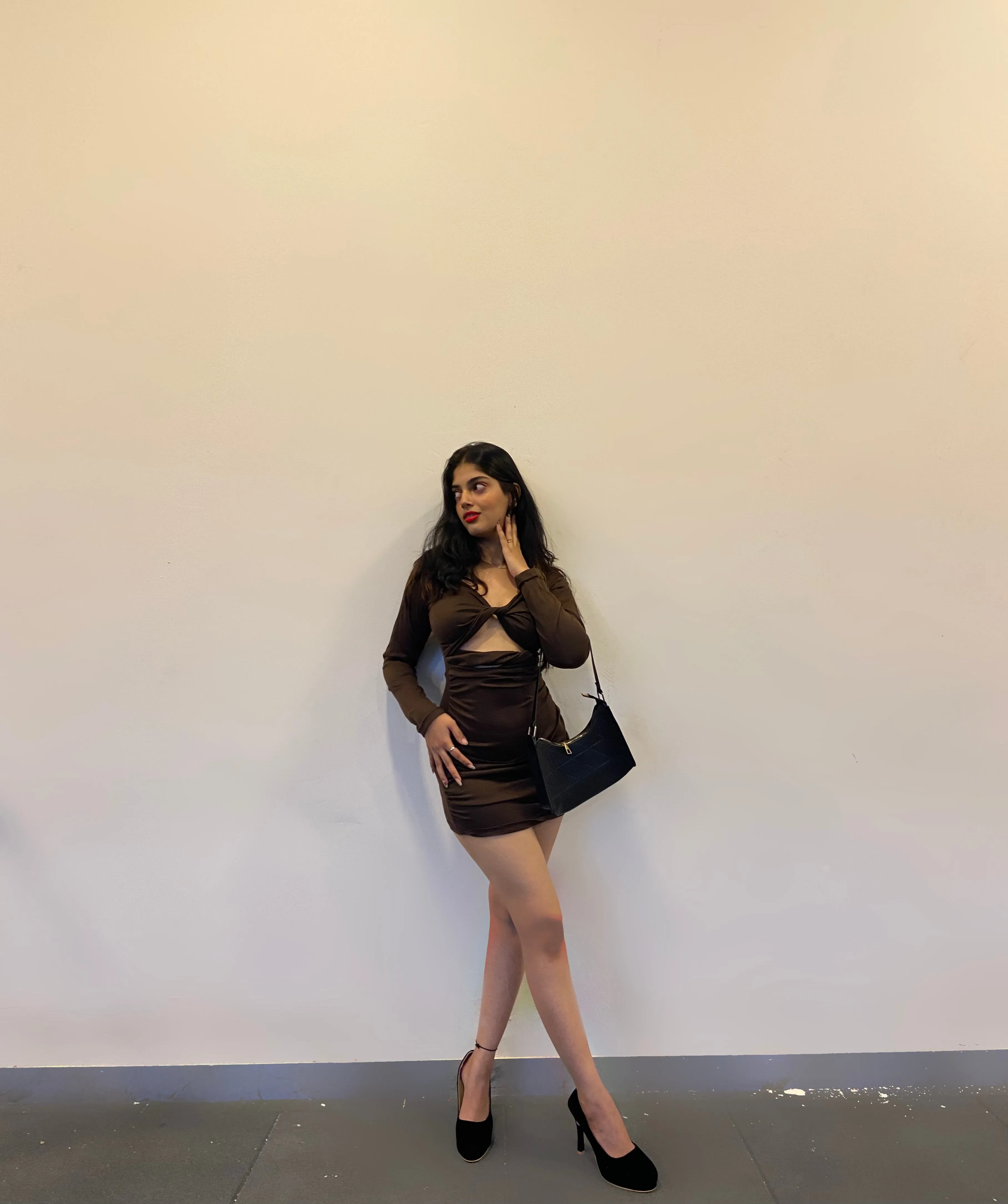 Noelle brown criss cross dress