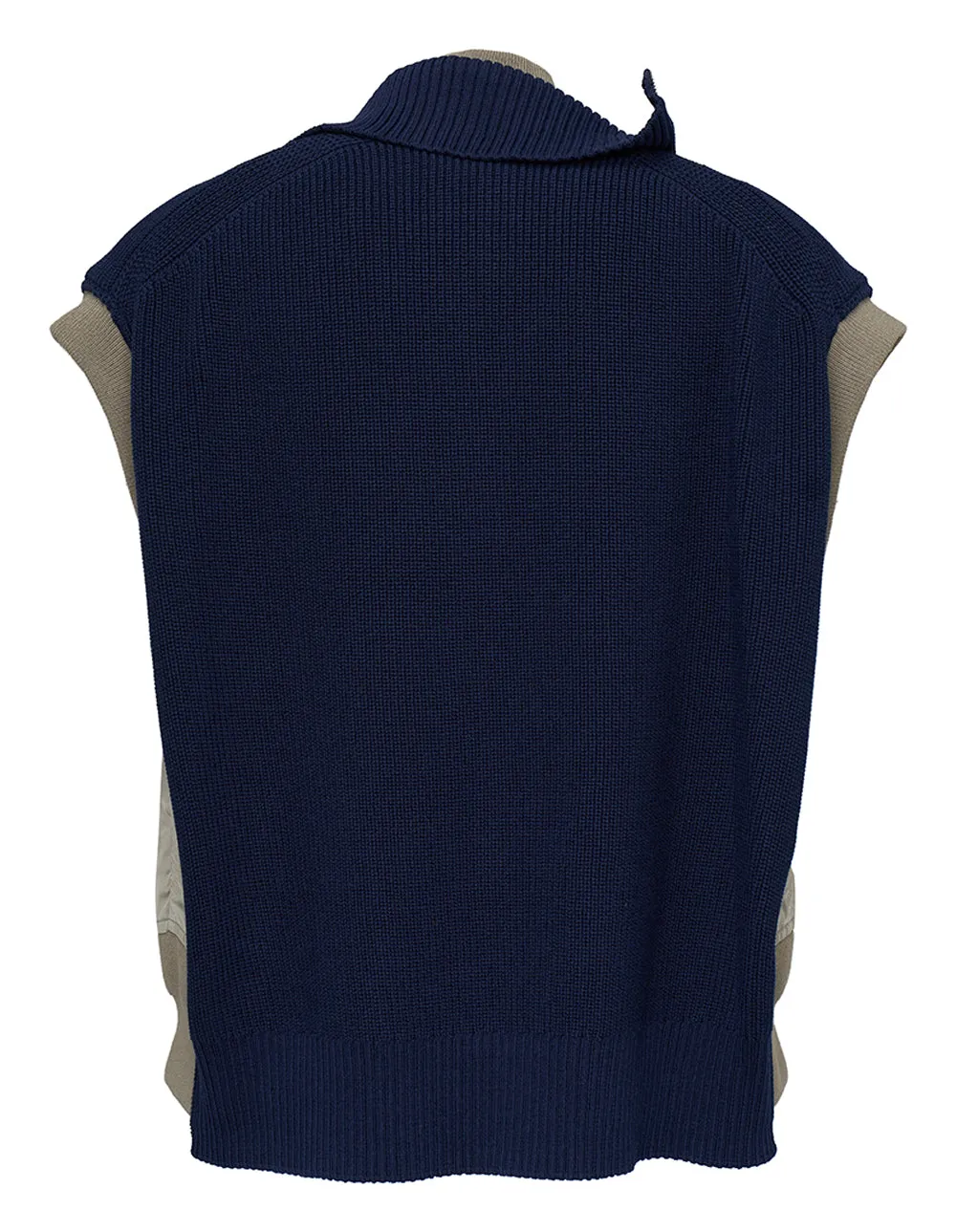 Nylon Twill Knit Vest