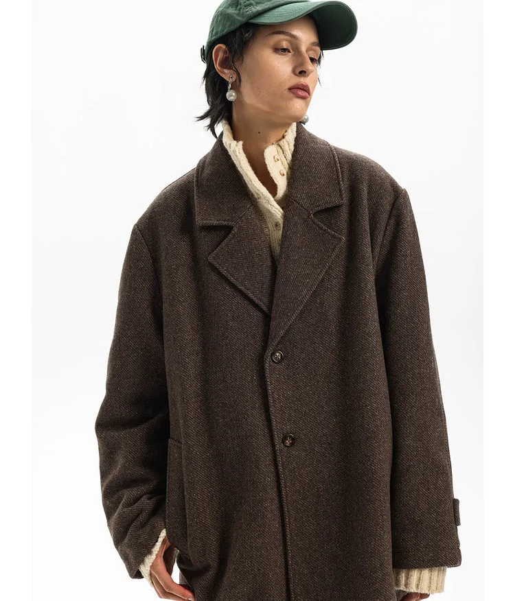 Old Money Low Style Long Wool Coat