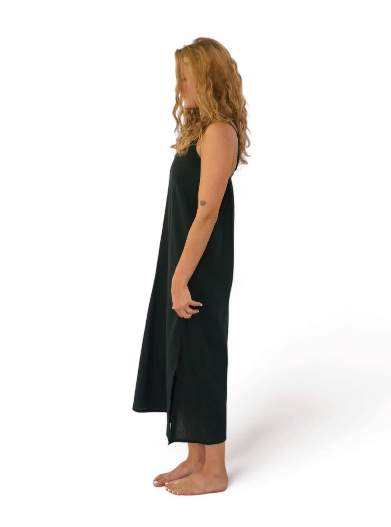 Organic Cotton Black Dress