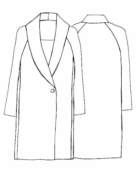 Oslo Coat Sewing Pattern, Tessuti