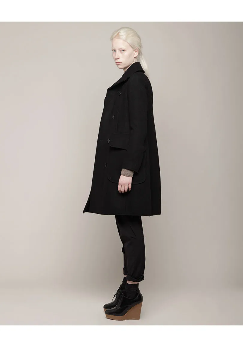 Patch Pocket Wool Coat