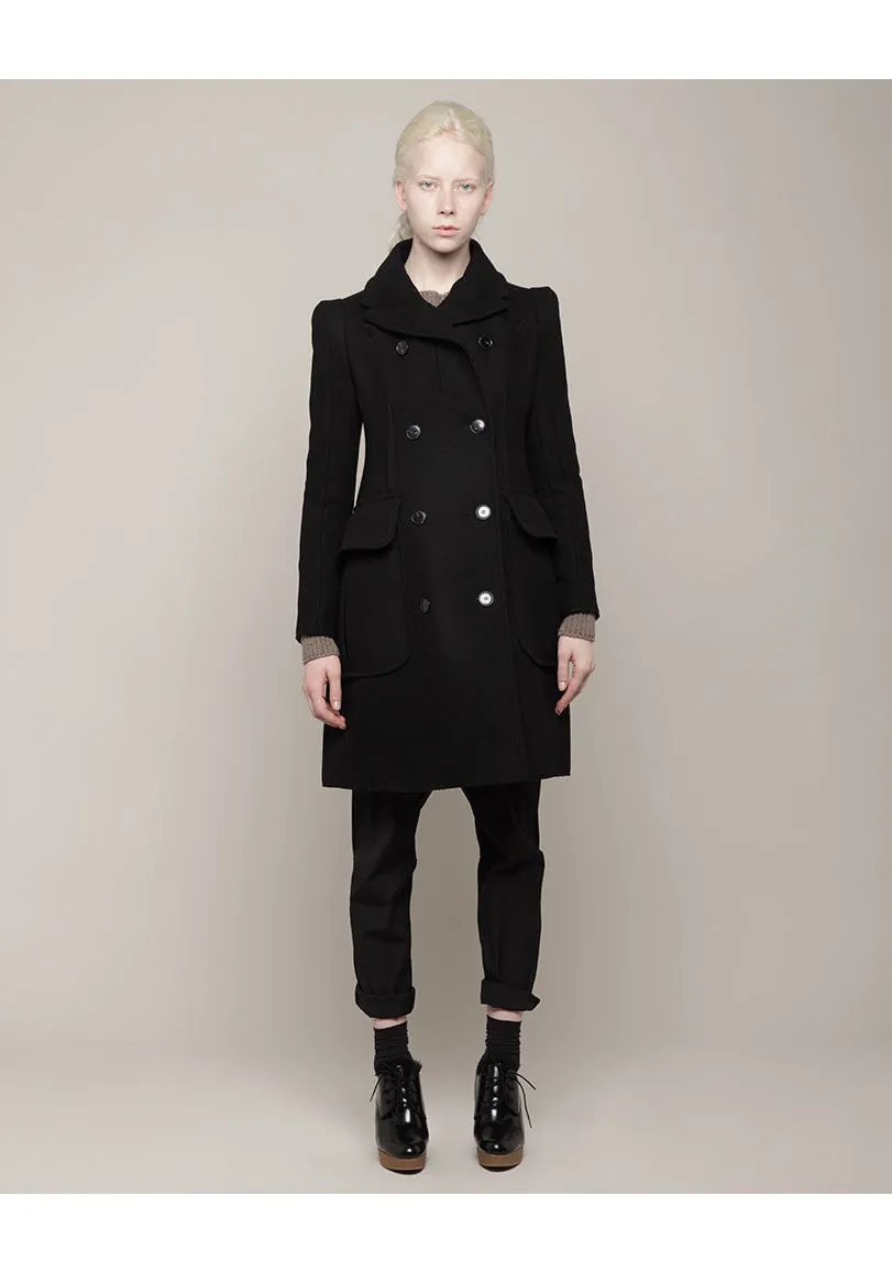 Patch Pocket Wool Coat