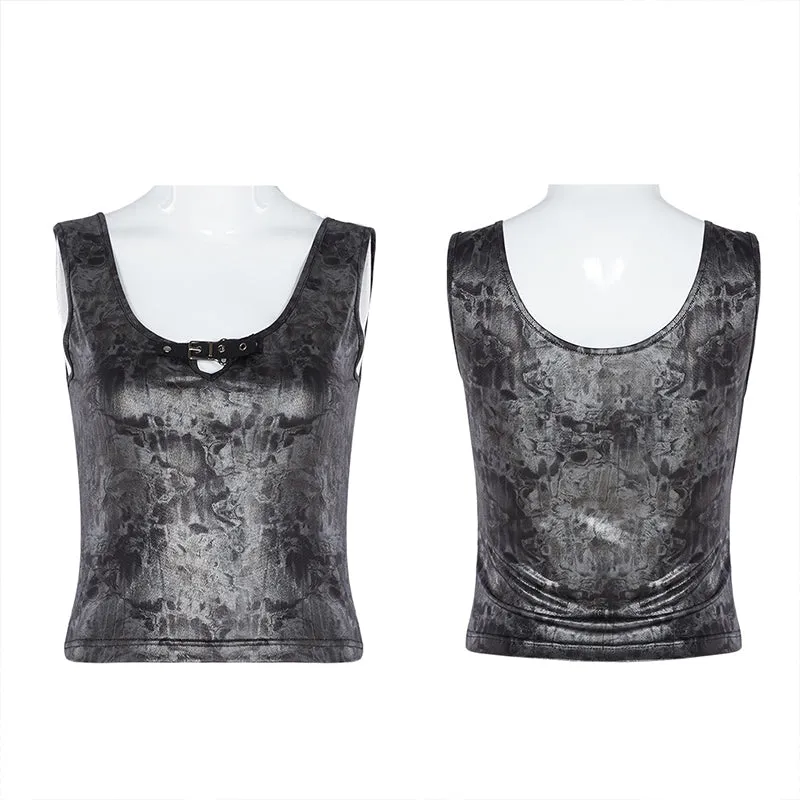 Punk daily corrugation printing vest