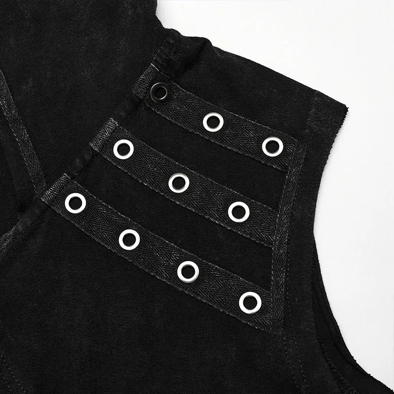 Punk hooded vest