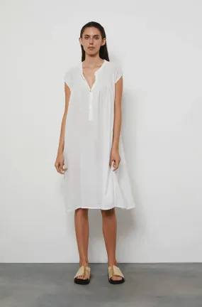 Rabens Saloner Tammi Cotton Smock Dress in White