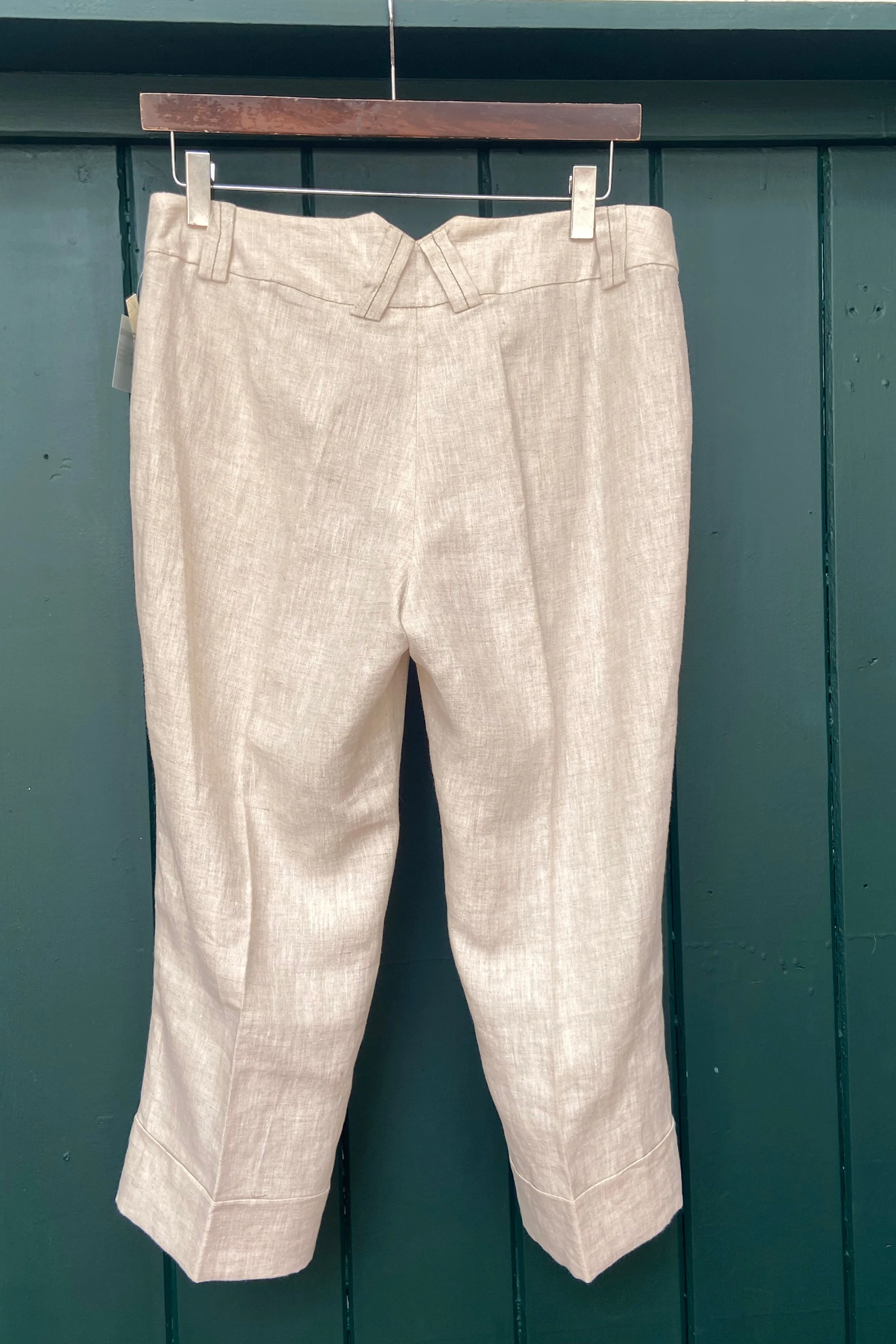 Re-Wear Bandolera Linen Cropped Trousers