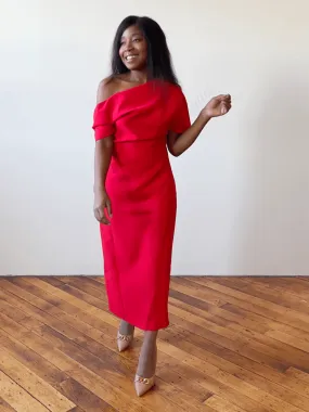 Red Midi Dress