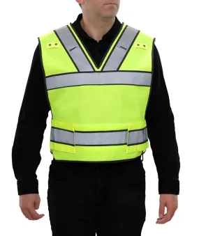 Reflective Apparel 4PT Breakaway Woven Poly Public Safety Vest ANSI Class 2 - 549ST