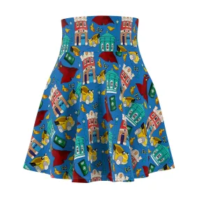 Roger's Car Toon Spin Women's Skater Skirt