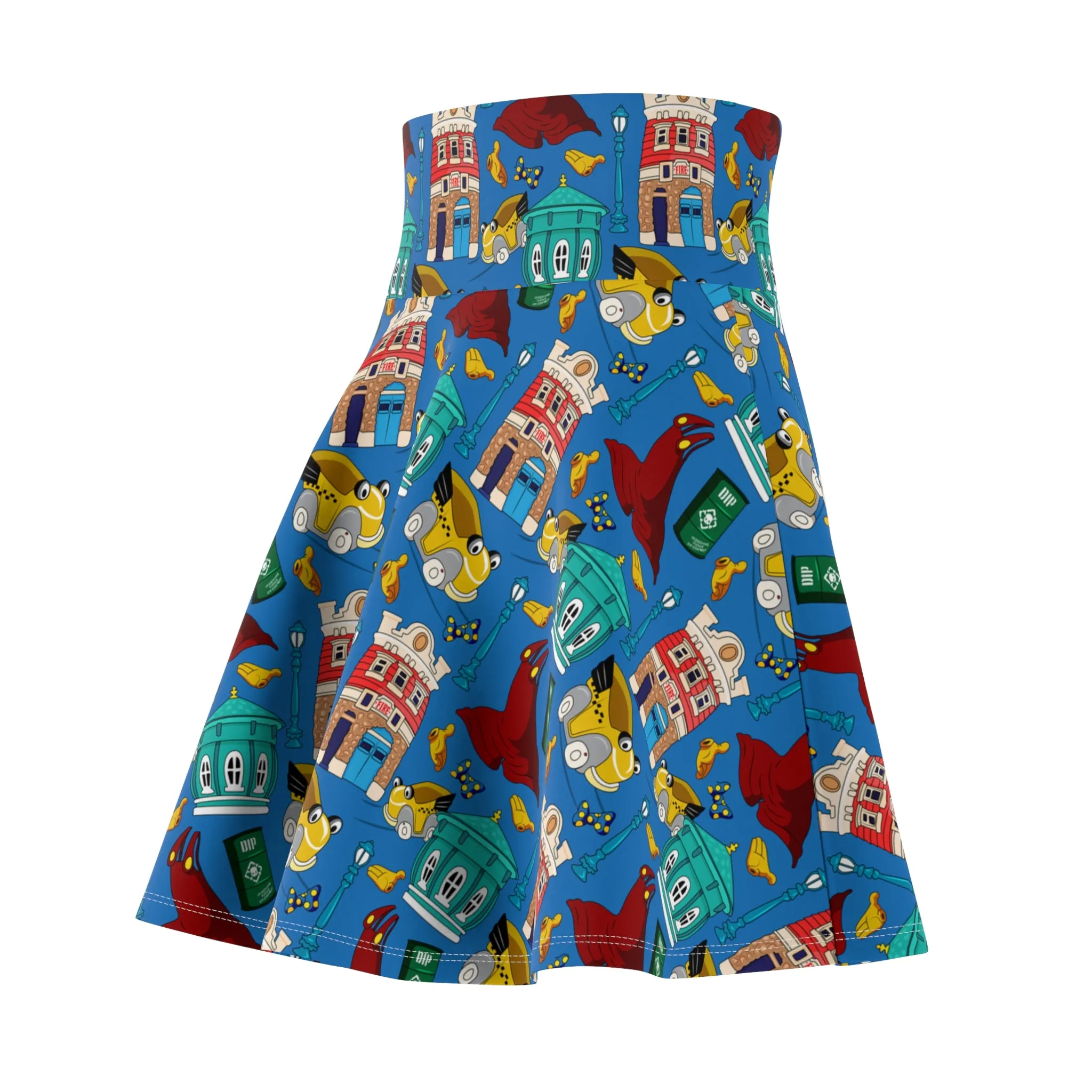 Roger's Car Toon Spin Women's Skater Skirt