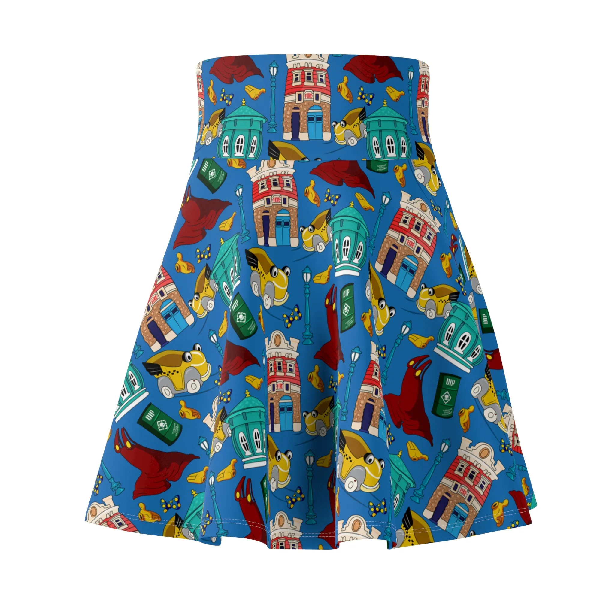 Roger's Car Toon Spin Women's Skater Skirt