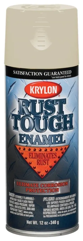 Rust Tough RTA9207 Rust Preventative Spray Enamel 12 Oz, Almond