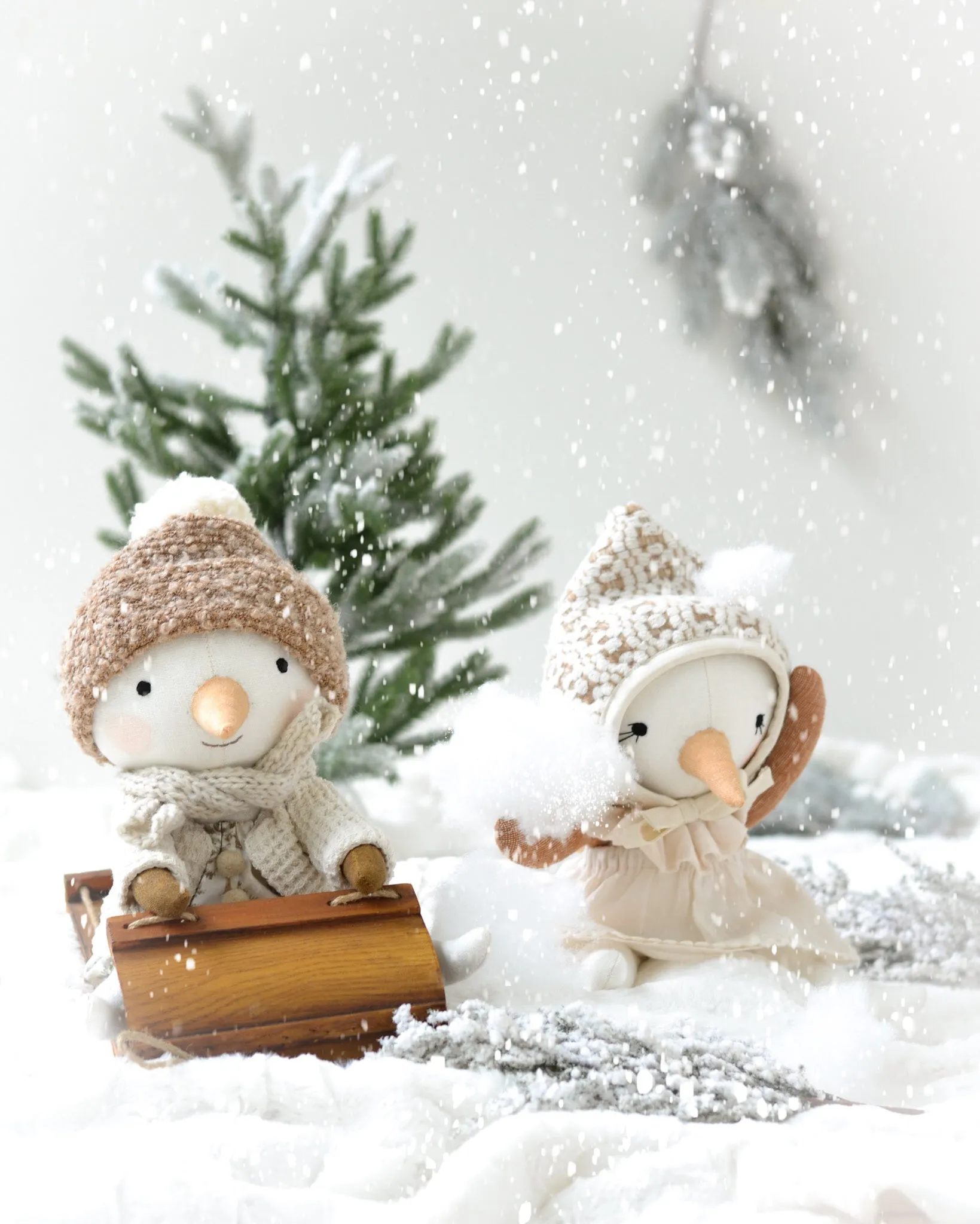 Sewing Pattern - Snowman doll