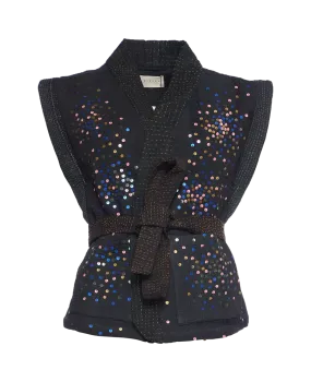 Sissel Edelbo Emery Sequins Kantha Vest