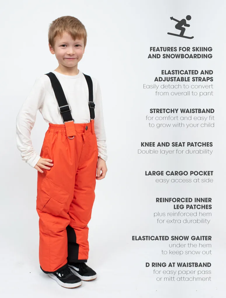 Snowrider Convertible Ski Overalls - Flame