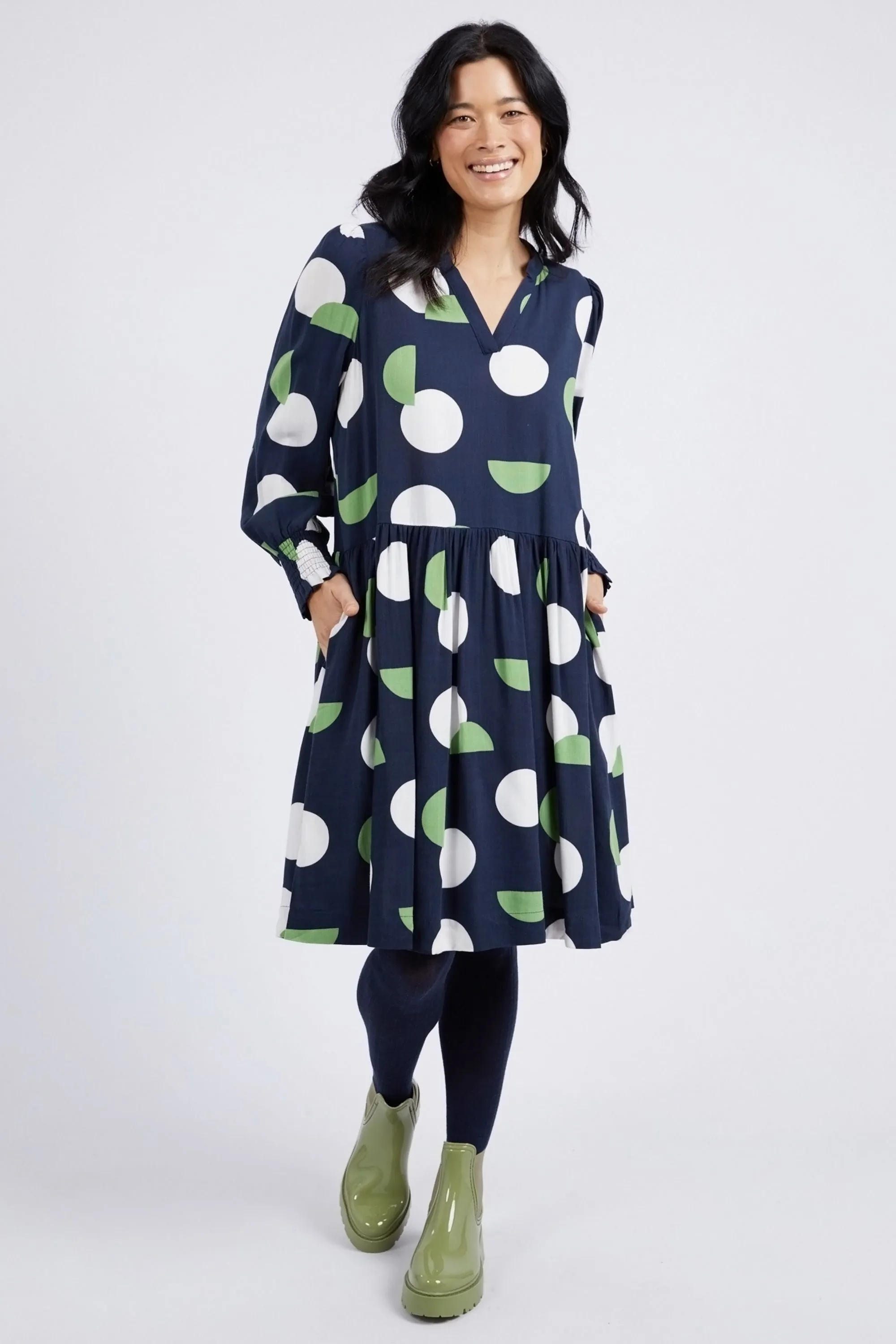 STORMY SPOT DRESS - 8138036