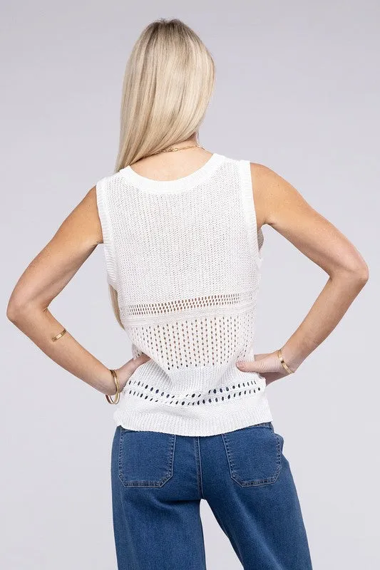 TEEK - Hole Knitted Vest Top