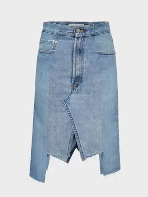 The Classic Light Blue Denim Skirt