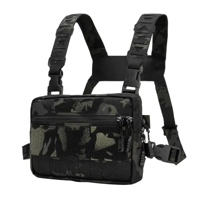 TOPTACPRO Tatcical Chest Rig Bag Chest Recon Bag MOLLE 8511