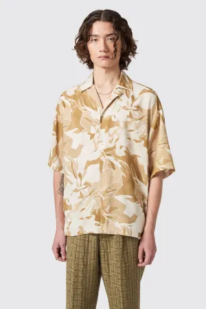 Vitrail Oversized Brown Abstract Shirt