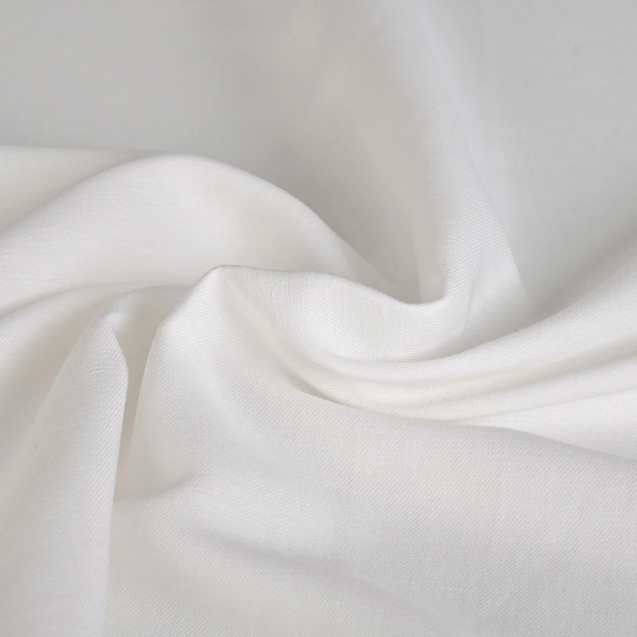 White Linen Blend Fabric - 96288