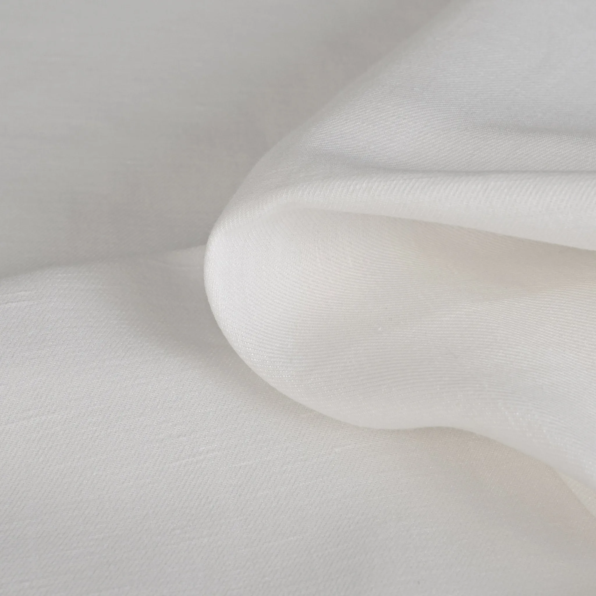 White Linen Blend Fabric - 96288