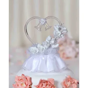 White Porcelain Rose Cake Topper